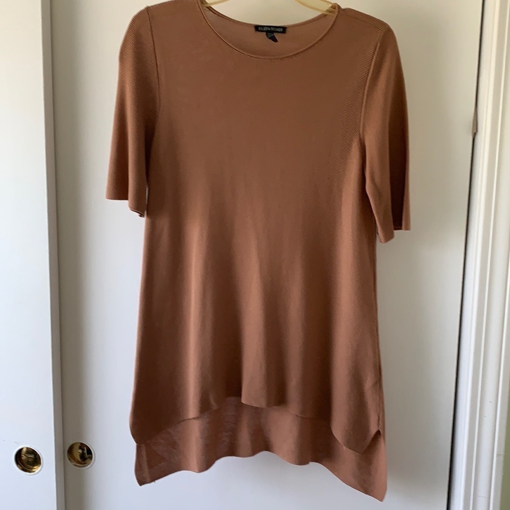 Eileen Fisher Short Sleeve Tencel Sweater XS